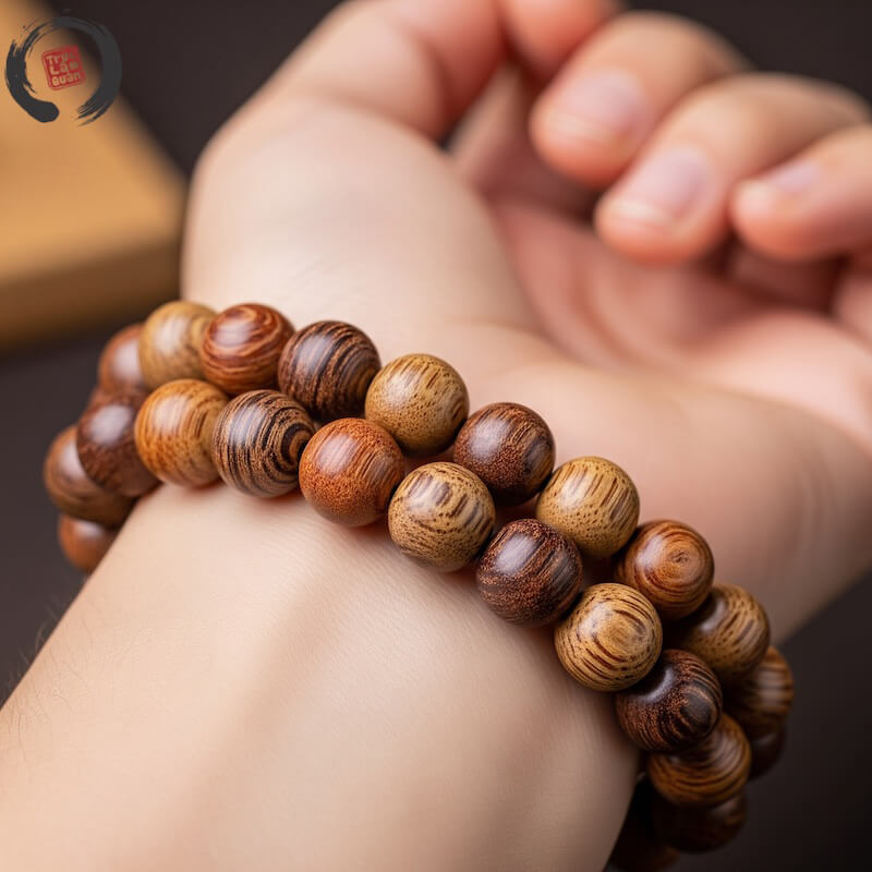 vòng Trầm hương 106 hạt trở thành món trang sức và vật phẩm phong thủy phù hợp với nhiều